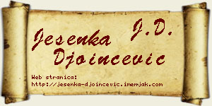 Jesenka Đoinčević vizit kartica